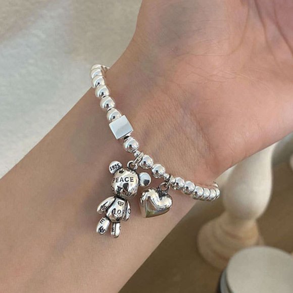 Olivia New York Jewelry - 925 Sterling Silver Teddy Bear Bracelet- NEW